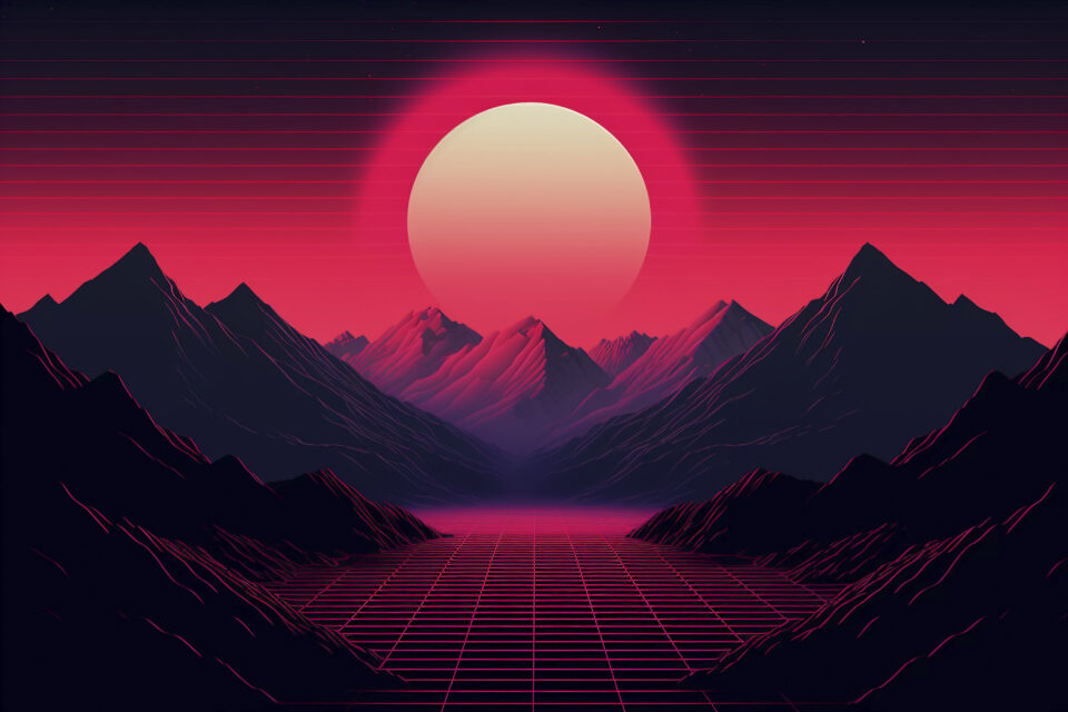 beautiful mountains ai