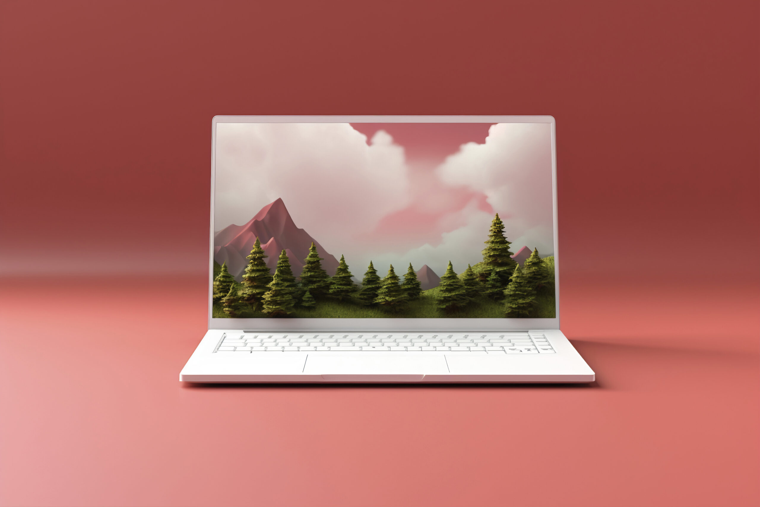 laptop 3d rendering